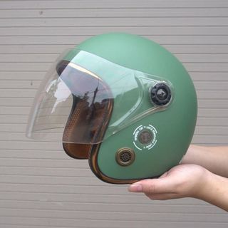 Mũ Bảo Hiểm 3/4 SRT Kính Phủ liền chống chói chống tia uv cao cấp