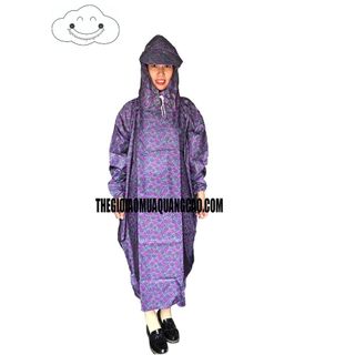 Áo mưa kiểu bít siêu nhẹ không xẻ tà - Họa tiết xinh xắn - Giao ngẫu nhiên