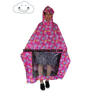 Áo mưa 2 đầu cánh dơi Vải dù cao cấp hàng Việt Nam siêu bền, đẹp ( Giao màu ngẫu nhiên)