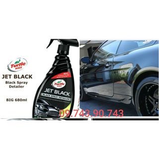 Chai Xịt Bóng Nhanh Sơn Xe Đen Turtle Wax Jet Black 680ml