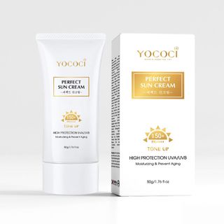 Kem chống nắng Yococi giúp chống tia UVA/UVB, nâng tone lâu trôi Perfect Sun Cream SPF50+ PA++++ 50g