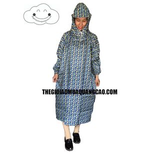 Áo Mưa Bit Hoa Văn Vải Dù Cao Cấp (Được Chọn Màu)