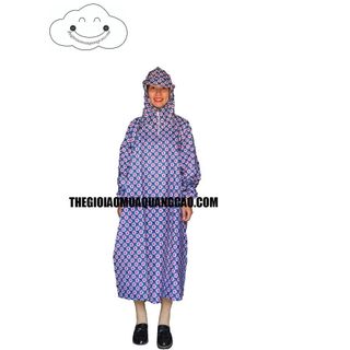Áo Mưa Bit Hoa Văn Vải Dù Cao Cấp (Được Chọn Màu)