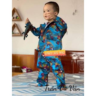 Bộ Áo Mưa Vải Dù Siêu Bền Cho Bé Trai Và Bé Gái (Được chọn màu or giao màu ngẫu nhiên)