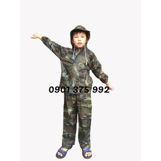 Bộ Áo Mưa Vải Dù Siêu Bền Cho Bé Trai Và Bé Gái (Được chọn màu or giao màu ngẫu nhiên)