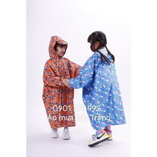 Áo Mưa Dây Kéo Tiện Lợi Cho Bé
