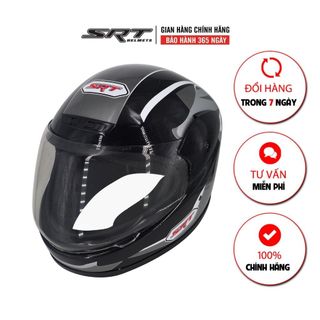 Mũ bảo hiểm fullface SRT A541 tem ADS màu đen