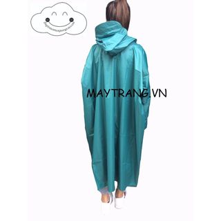 Áo mưa BIT không xẻ tà vải dù size nữ (1m4 tính luôn cả nón) giao màu ngẫu nhiên
