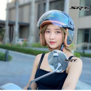 (Xưởng sản xuất nón bảo hiểm) Mũ bảo hiểm SRT 3/4 kính càng kính chống chói cao cấp