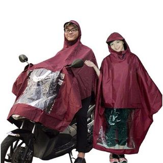 Áo mưa chữ A vải dù bền đẹp, có kiếng đèn, an toàn