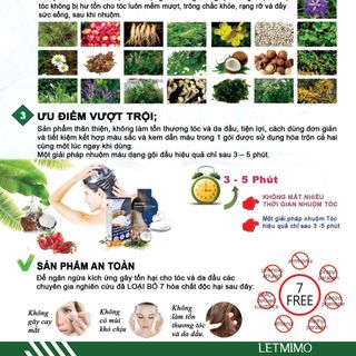 gội là đen , thuốc nhuộm tóc đen màu nâu tự nhiên 3N