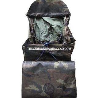 Áo mưa cánh dơi 1 đầu vải dù size 1m4 ( vải rằn ri)