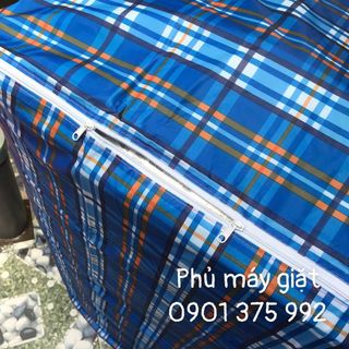 Áo Trùm Phủ Bảo Vệ Máy Giặt Cửa Trên Chất Cotton 3 Lớp Cao Cấp - Màu Ngẫu Nhiên