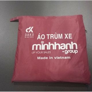 Bạt trùm xe máy vải dù loại dày che mưa nắng nhiều màu lựa chọn - Màu Đỏ