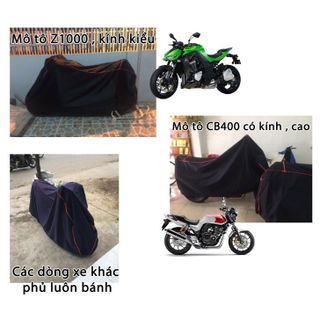 Bạt phủ trùm xe máy che mưa nắng dòng xe lớn SH, Moto