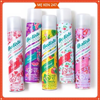 Dầu gội khôFREESHIPgội khô kiềm dầu chống bết dính giảm gãy rụng Batiste Dry Shampoo 200ml giá sỉ