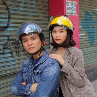 Mũ bảo hiểm nửa đầu SRT kính liền - lót ép nhiệt cao cấp - màu xanh tím than