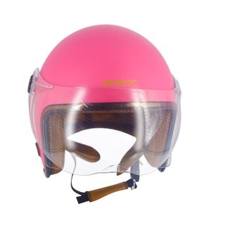 Mũ bảo hiểm SRT 3/4 Kính liền chống chói chống tia uv cao cấp_màu hồng