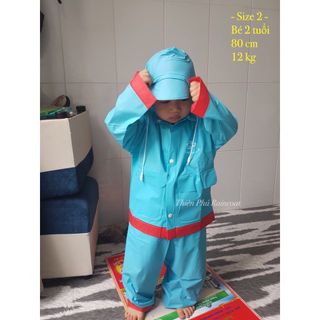 Áo Mưa Bộ Cho Bé Trai, Bé Gái (8-10T) Số 5 - Nhiều Màu
