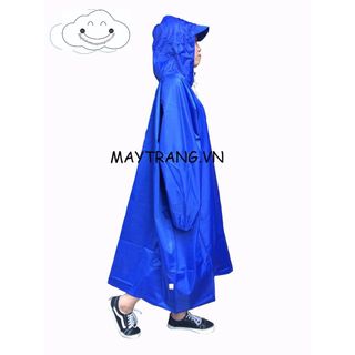 ÁO MƯA BIT NGƯỜI, KHÔNG XẺ TÀ MÀU XANH DƯƠNG 1M2