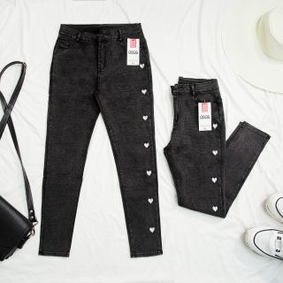 Quần kaki nữ ôm co giản muối tiêu thiêu trái tim ,dây kéo trước,lưng chum dây săn thời trang công sở, đi làm , đi chơi Kkw12