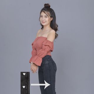 Quần kaki nữ ôm co giản muối tiêu thiêu trái tim ,dây kéo trước,lưng chum dây săn thời trang công sở, đi làm , đi chơi Kkw12