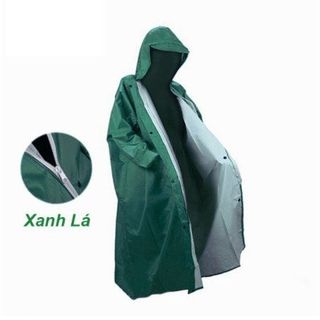 Áo mưa dây kéo vải dù tổ ong chống thấm (Đỏ Đô)