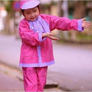 ÁO MƯA BỘ CHO TRẺ EM SIÊU ĐÁNG YÊU size 2 - GIAO MÀU NGẪU NHIÊN
