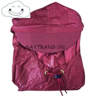 ÁO MƯA VẢI DÙ KHÔNG XẺ TÀ 1M4 MÀU ĐỎ