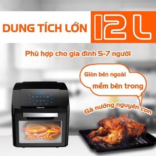 Nồi chiên không dầu 12 lít liberty công suất cao, nồi chiên ít dầu chính hãng - bảo hành 12 tháng giá sỉ