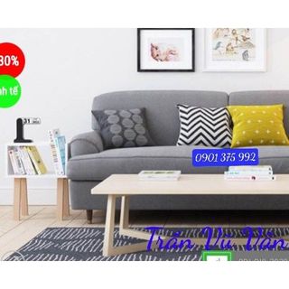 Kệ tab đầu gường hoặc cạnh sofa, 4 chân gỗ tự nhiên, decor xinh