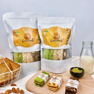 Bánh BISCOTTI Nguyên Cám Không Đường 3 VỊ by NoFa - Bánh Ngũ Cốc Ăn Kiêng Healthy giá sỉ