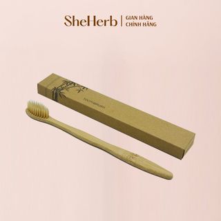 Bàn Chải Đánh Răng Bằng Tre Tự Nhiên Cao Cấp Bamboo Toothbrush