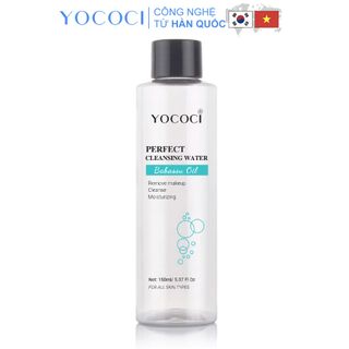 Nước tẩy trang Yococi giúp loại bỏ các lớp trang điểm, bụi mịn, tạp chất và cấp ẩm cho da Perfect Cleansing Water 150ml