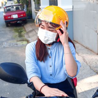 Mũ bảo hiểm SRT 1/2 kính liền viền đồng