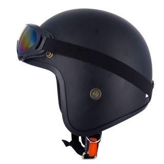 Mũ bảo hiểm 3/4 SRT classic đen nhám lót đen bảo hành 12 tháng