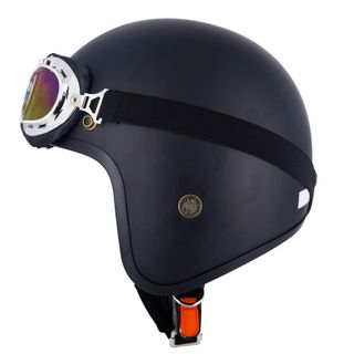 Mũ bảo hiểm 3/4 SRT classic đen nhám lót đen bảo hành 12 tháng
