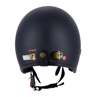 Mũ bảo hiểm 3/4 SRT chính hãng đen lót đen tặng kèm lưỡi trai