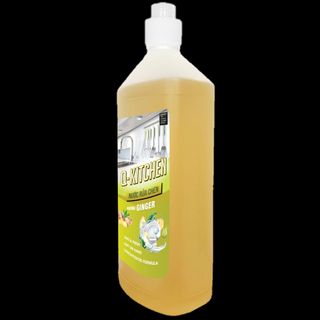 Nước rửa chén Q-KITCHEN hương gừng - chai 1L