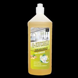 Nước rửa chén Q-KITCHEN hương gừng - chai 1L