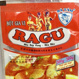 Bột Thơm Bột Gia Vị Nấu RaGu Bà Tám ( Ông Tám Chà ) gói 10g hộp 50 gói