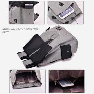 BALO NAM NỮ PHỐI MÀU CAO CẤP CÓ CỔNG SẠC BL181 - PRAZA