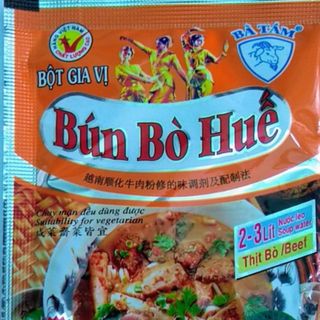 Bột Thơm Bột Gia Vị Nấu Bún Bò Huế Bà Tám ( Ông Tám Chà ) gói 10g hộp 50 gói
