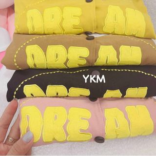 Áo khoác bomber croptop da lộn 2 lớp, logo thêu nổi