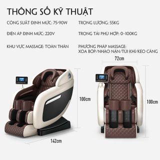 (Bảo Hành 2Năm) Máy Massage Toàn Thân Chính Hãng - Ghế Massage Toàn Thân Công Nghệ Nhật Bản - Ghế Matxa cho mọi lứa tuổi
