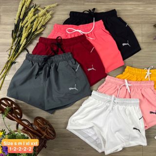 Đồ thể thao Quần đùi nữ 2 lớp thể thao siêu đẹp giá sỉ, hàng vải đẹp