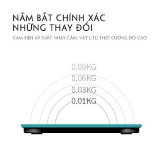 (Bảo Hành 6Tháng) Cân Điện Tử Kết Nối Bluetooth Đo Chỉ Số Sức Khỏe - Cân Điện Tử Mini Thông minh