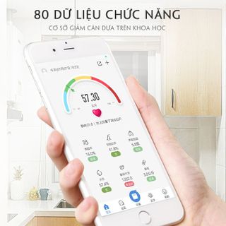 (Bảo Hành 6Tháng) Cân Điện Tử Kết Nối Bluetooth Đo Chỉ Số Sức Khỏe - Cân Điện Tử Mini Thông minh