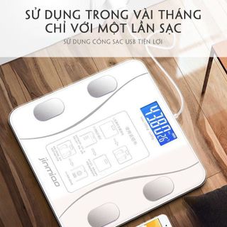 (Bảo Hành 6Tháng) Cân Điện Tử Kết Nối Bluetooth Đo Chỉ Số Sức Khỏe - Cân Điện Tử Mini Thông minh