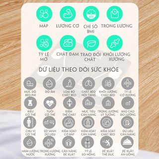 (Bảo Hành 6Tháng) Cân Điện Tử Kết Nối Bluetooth Đo Chỉ Số Sức Khỏe - Cân Điện Tử Mini Thông minh